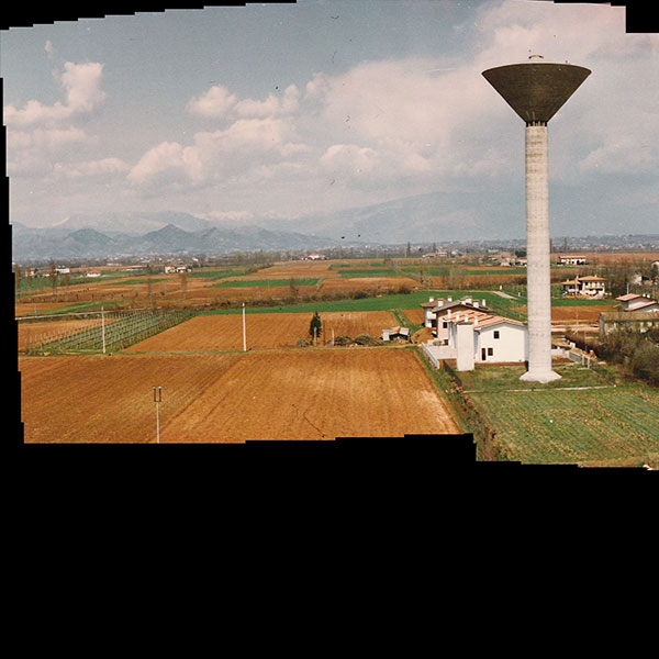 Panoramica campanile dal campanile di Barcon, anni '80