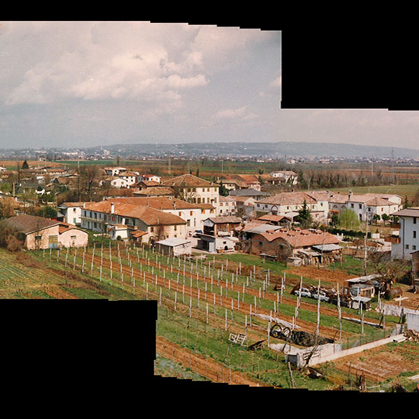 Panoramica campanile dal campanile di Barcon, anni '80