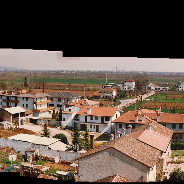 Panoramica campanile dal campanile di Barcon, anni '80