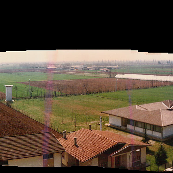 Panoramica campanile dal campanile di Barcon, anni '80