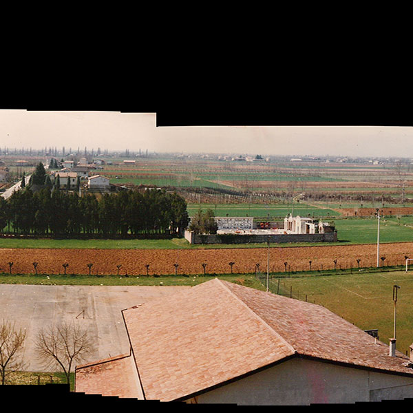 Panoramica campanile dal campanile di Barcon, anni '80
