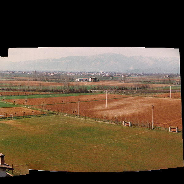 Panoramica campanile dal campanile di Barcon, anni '80