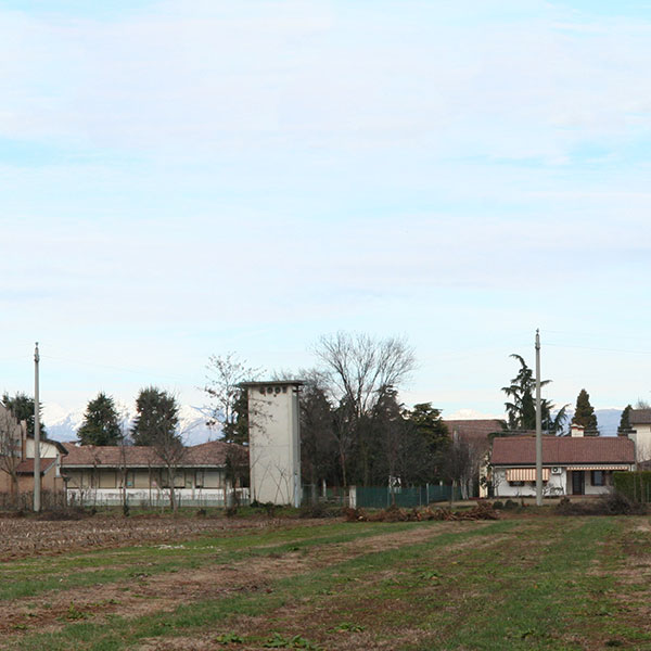 Panoramica del centro di Barcon ripreso dai campi a sud
