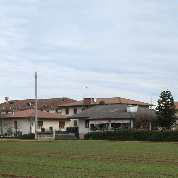 Panoramica del centro di Barcon ripreso dai campi a sud