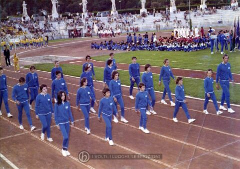 Foto Edda Quaggiotto - 1972: giochi della gioventù, lo stadio dei marmi a Roma