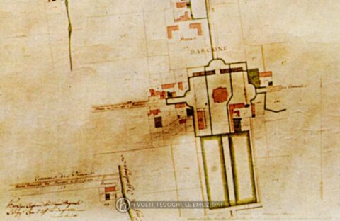 Caseggiato, Orti e Giardini della Mappa del Comune di Barcone, Dipartimento del Tagliamento Catasto napoleonico, 1809.