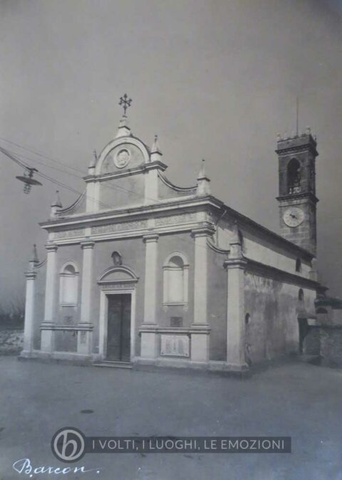 Curia vescovile di Treviso - La chiesa di Barcon nel 1929.