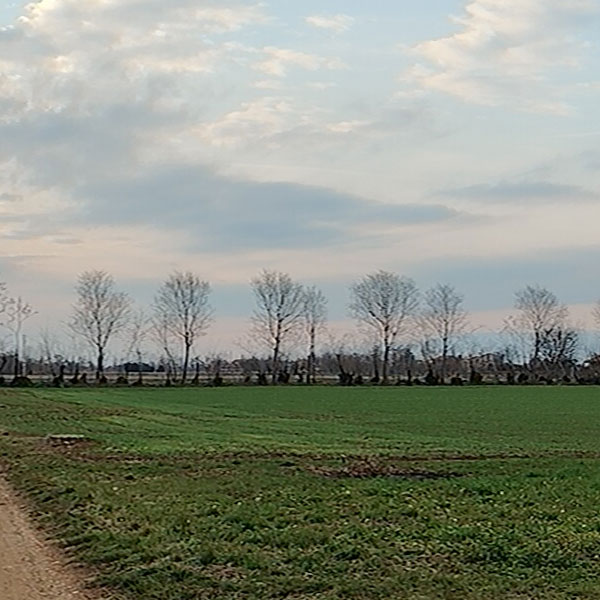 Panoramica del centro di Barcon ripreso dai campi a sud