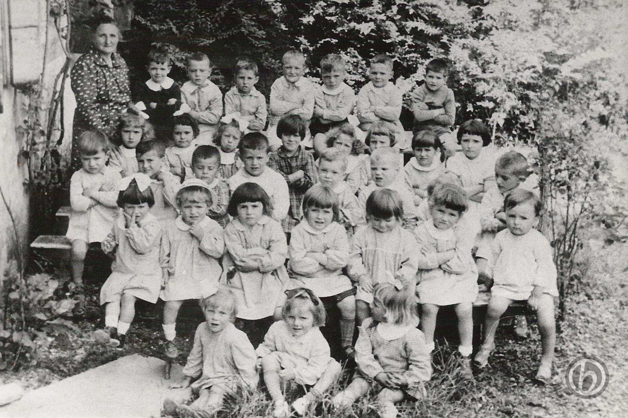 Foto Maurizio Soligo - 06 giugno 1961: bambini dell'asilo classi 1956, 1957, 1958 e 1959