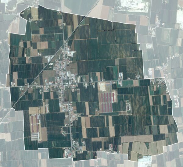 Foto satellitare del territorio, 2012.